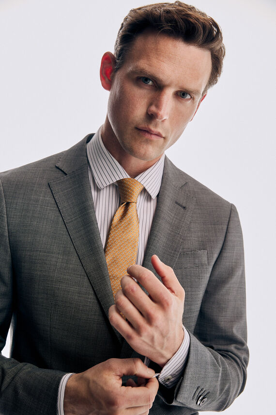 Americana gris bi-stretch slim fit