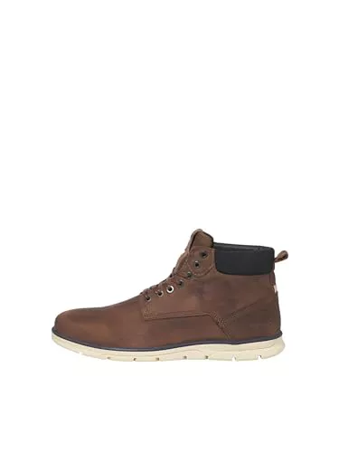 Jack & Jones Jfwtubar Leather Brandy Sts Chukka Boots, Hombre