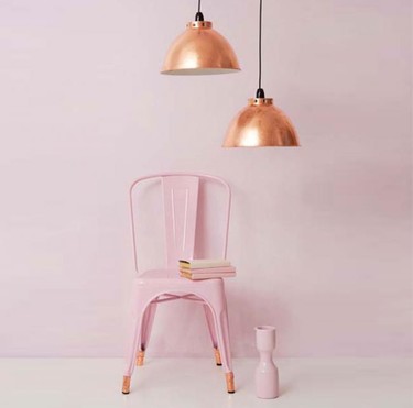 Nueva tendencia para el hogar, combina el color cobre con el rosa