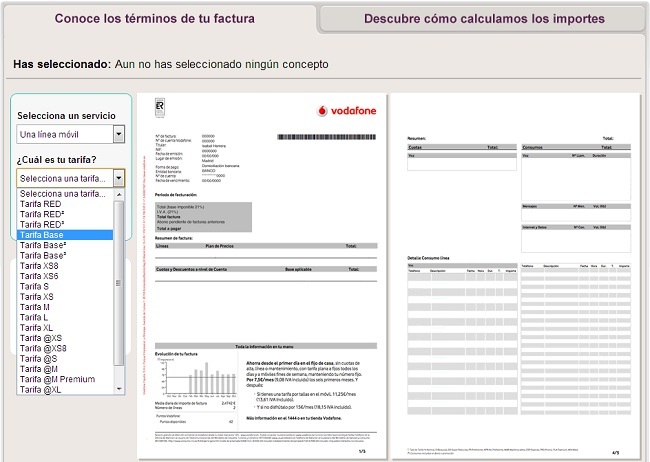 Vodafone lanza una demo interactiva para entender mejor sus facturas