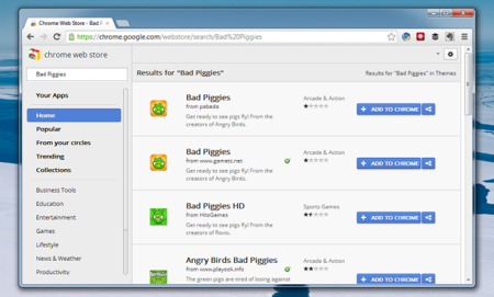 La Chrome Web Store tampoco se libra del adware: 82.000 usuarios infectados por versiones falsas de Bad Piggies