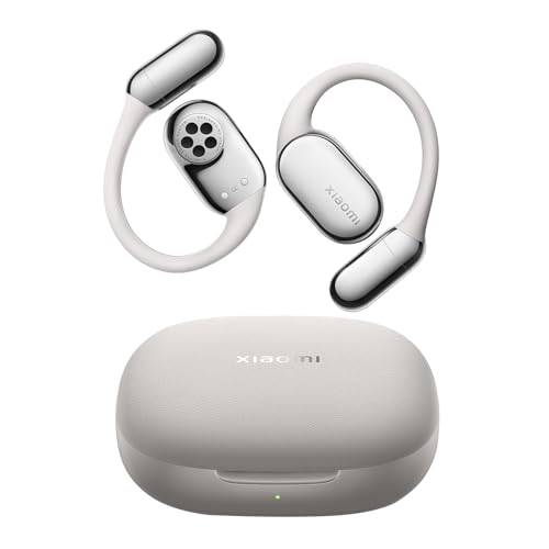 XIAOMI OpenWear Stereo Pro, Auriculares de Oreja Abierta, Bluetooth con Gancho, Uso cómodo y Estable, batería 45h, Resistente al Agua IP54, múltiples Drivers, Audio Hi-Res HiFi, Gris Titanio