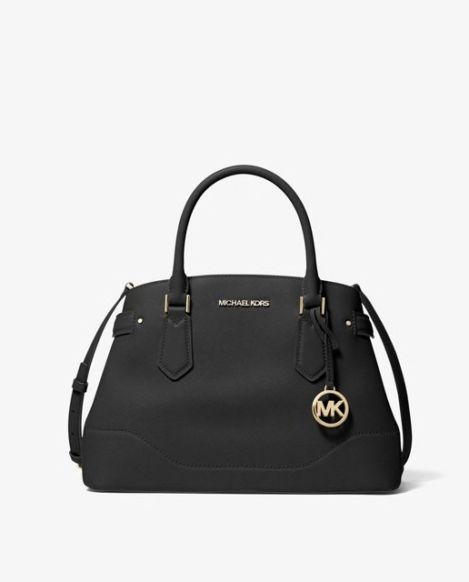 Bolso de mano de mujer Michael Kors liso en negro