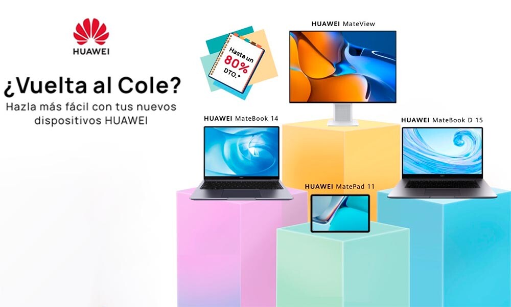 Las ofertas de Huawei para la Vuelta al cole: estrena tablet, smartphone, portátil, monitor o smartwatch al mejor precio