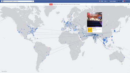 Con este mapa interactivo puedes ver todos los vídeos públicos en directo de Facebook