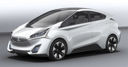 El prototipo Mitsubishi CA-MiEV se muestra en el Salón de Ginebra