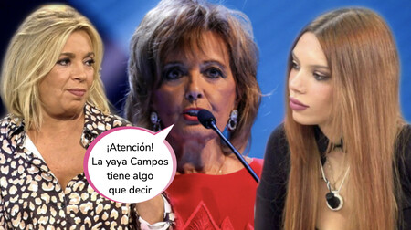 La yaya Campos rompe su silencio y se posiciona en el conflicto entre Carmen Borrego y Alejandra Rubio