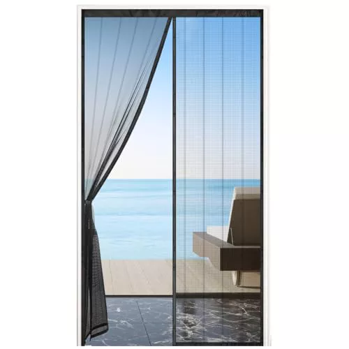MYCARBON Mosquitera Puerta Magnética 140 x 240 cm