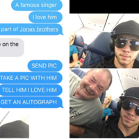 La anecdótica escena que protagoniza un padre al sentarse, sin saberlo, al lado del cantante favorito de su hija