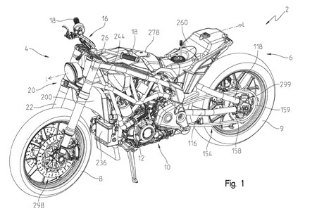 Así es la patente de la Indian FTR1200 y ¡es mejor que el prototipo de 2017!