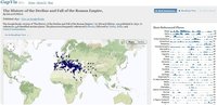 Google Ancient Places, referencias de destinos en libros históricos ubicados en un mapa 