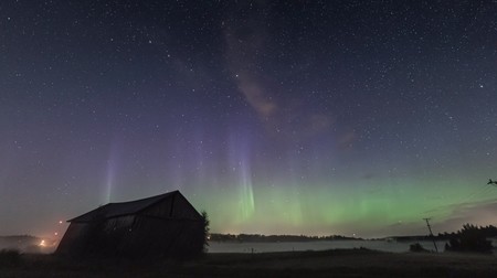 Las auroras boreales llenan de magia el cielo del otoño