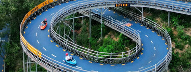 China tiene el circuito de karts más impresionante del mundo, entre montañas, túneles y curvas de locos