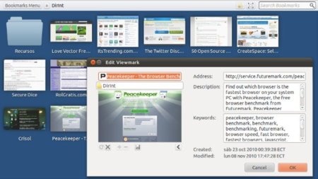 ViewMarks te ayuda a gestionar los marcadores de Firefox de forma visual
