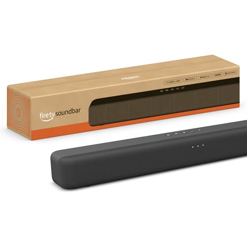 Barra de sonido Amazon Fire TV, bocina 2.0 con DTS Virtual:X, Dolby Audio y conectividad Bluetooth