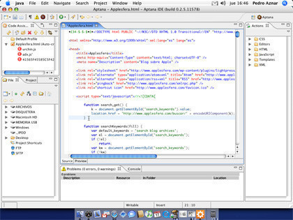Aptana: Entorno de desarrollo web open-source