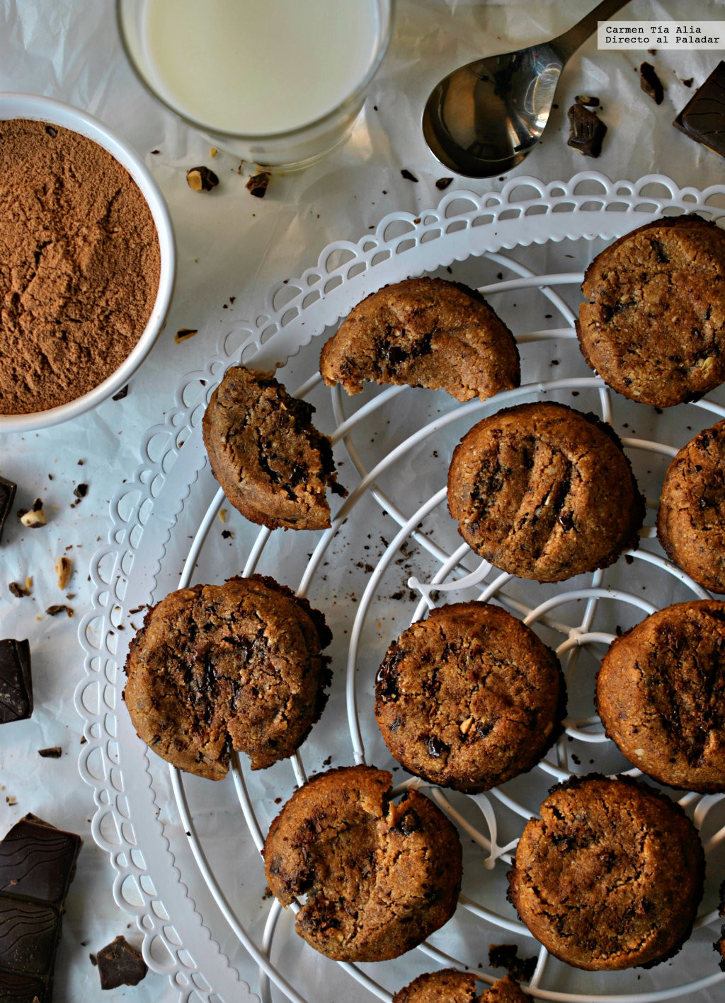 Cookies de chocolate. Receta de cocina fácil, sencilla y deliciosa