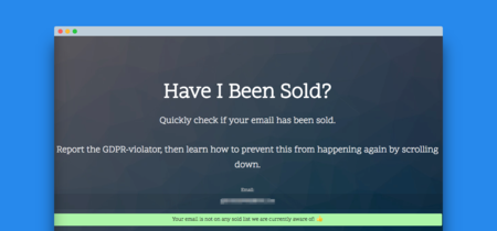 Have I Been Sold?, esta web te dice su tu email ha sido vendido a terceros sin tu consentimiento