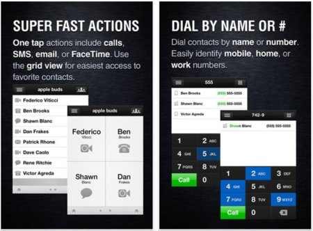 Buzz, acciones rápidas para tus contactos