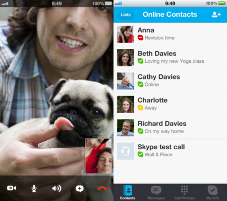 Skype para iOS se actualiza con soporte para la pantalla del iPhone 5