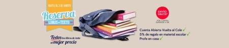 La promoción de El Corte Inglés de reserva libros de texto por un curso más fácil