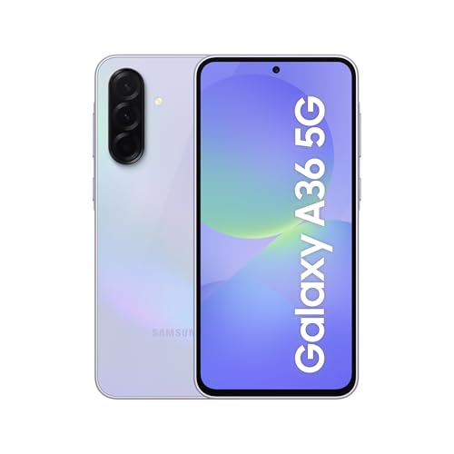 Samsung Galaxy A36 5G 256GB Teléfono Móvil, 8GB RAM, 50MP Cámara, Lavanda, Garantía del Fabricante 3 Años + 1 Año Extra