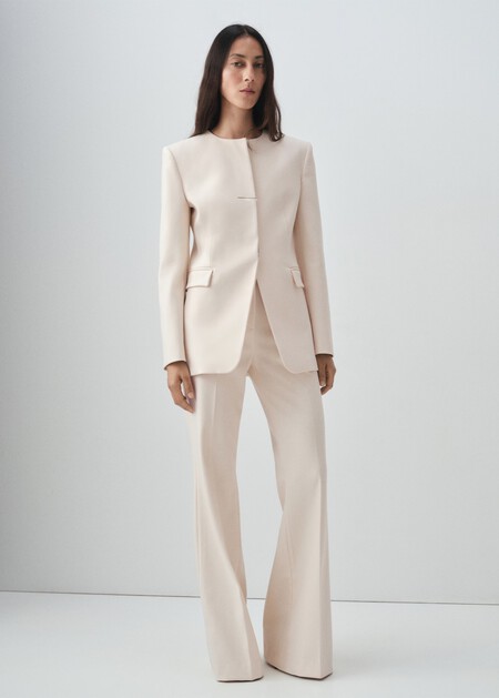 Traje Conjunto Monocolor Oficina Elegante Armani Mango