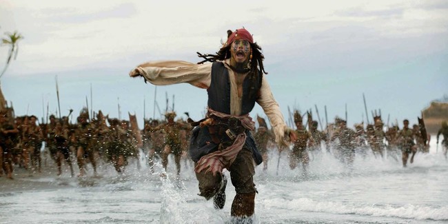 Jack Sparrow huyendo de su futuro