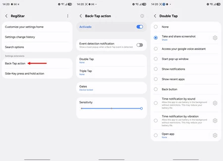 Gesto Doble Toque Samsung