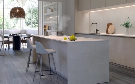 Encimera con inducción invisible