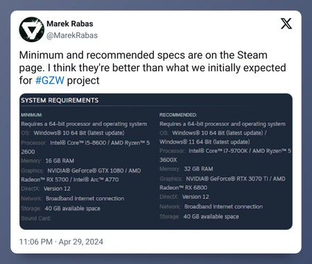 Gray Zone Requisitos