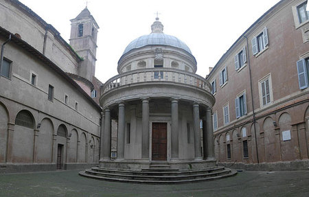 San Pietro in Montorio: lo monumental en pequeña escala
