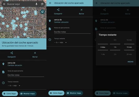 Guardar Aparcamiento Google Maps