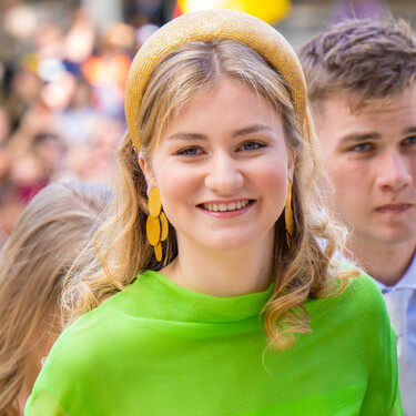 La princesa Elisabeth de Bélgica luce un llamativo vestido con el que jamás se atrevería Leonor
