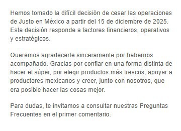 Este supermercado en línea se va de México tras enfrentar problemas financieros 