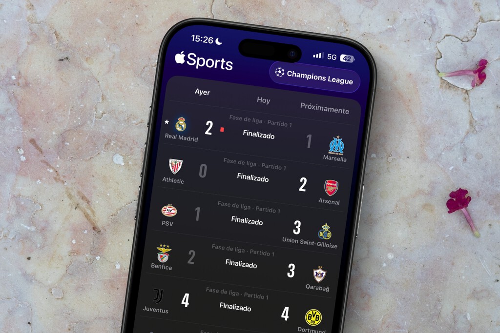 Llevo un año y medio usando Apple Sports. No es perfecta, pero se ha convertido en imprescindible para LaLiga y Champions 