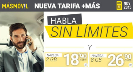 Los 8 GB con llamadas ilimitadas bajan a 26.90 euros gracias a MÁSMÓVIL