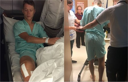 ¡Increíble! Tito Rabat ya está andando dos días después de sufrir una fractura triple en su pierna derecha