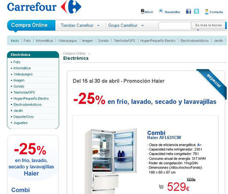 Descuentos especiales si compras online en Carrefour