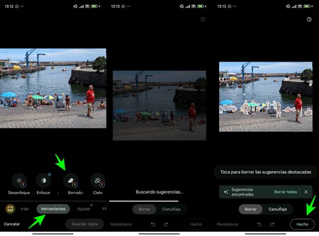 Google Fotos Borrador