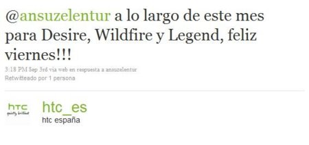 HTC WildFire y Legend recibirán Froyo en septiembre