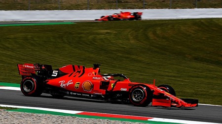 Vettel Leclerc Espana Formula 1 2019