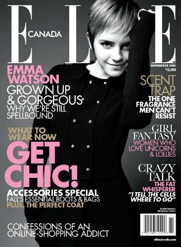 Emma Watson, un duendecillo travieso en la portada de Elle Canadá