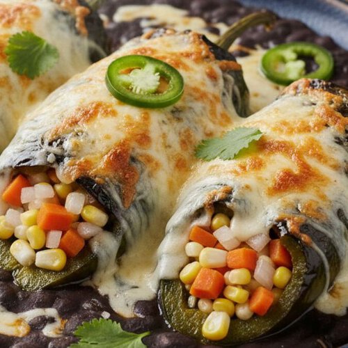 Cómo hacer chiles rellenos con carne molida y verduras en salsa de frijol, con la receta familiar de Victoria Cooks