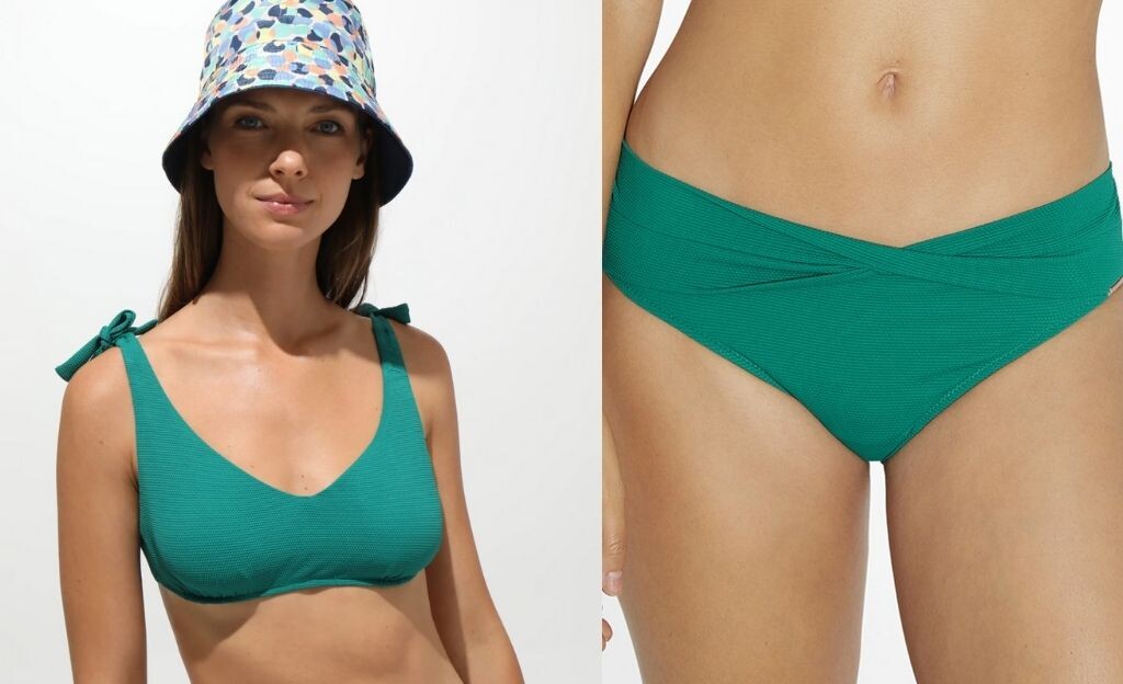 Bikinis reductores de pecho tres modelos que hacen forma bonita para