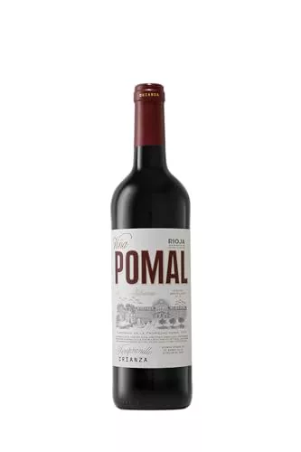 VIÑA POMAL Crianza, Vino Tinto DO Rioja, 100 por 100 Tempranillo, 75 cl