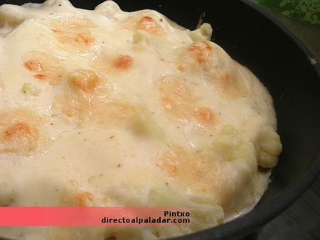 Receta de coliflor gratinada