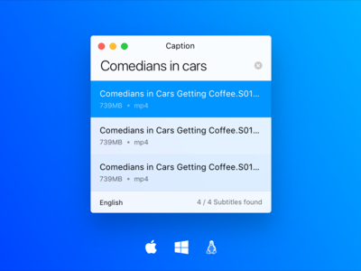 Caption encuentra automáticamente los subtítulos para todos tus vídeos en Windows, Mac y Linux