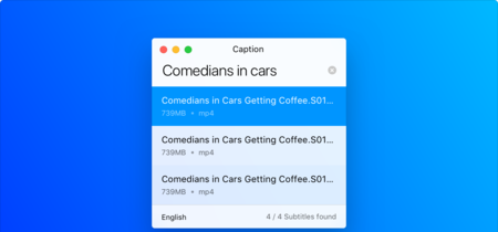 Caption encuentra automáticamente los subtítulos para todos tus vídeos en Windows, Mac y Linux