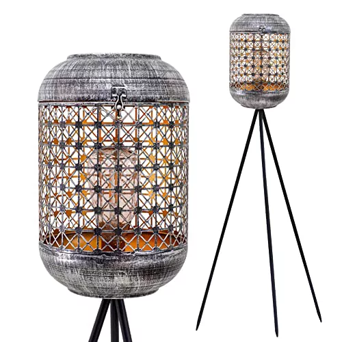 Gadgy Lámpara Solar para Jardín de Exterior – Lámpara LED Decorativa de Suelo para Iluminación Sostenible, Linterna Solar Resistente al Agua para Patio y Balcón, Decoracion Jardin Exterior